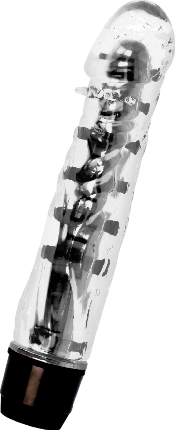 Κλασσικός δονητής από tpe σε μαύρο χρώμα, μήκους 14 εκ.