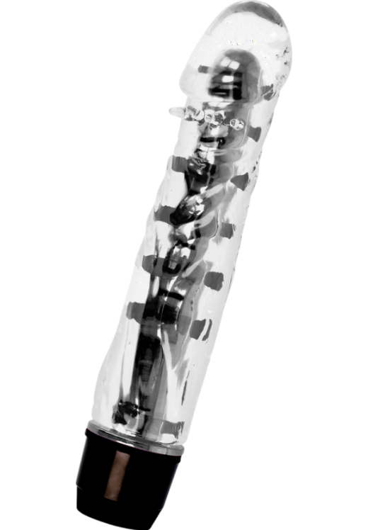 Κλασσικός δονητής από tpe σε μαύρο χρώμα, μήκους 14 εκ.