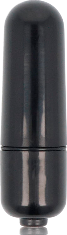 Μίνι δονητής από abs σε μαύρο χρώμα, μήκους 5,8 εκ. και μέγιστης διαμέτρου 1,8 εκ.