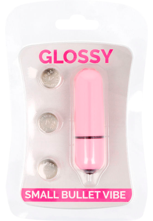 Μίνι δονητής από abs σε ροζ χρώμα, μήκους 5,8 εκ. και μέγιστης διαμέτρου 1,8 εκ.