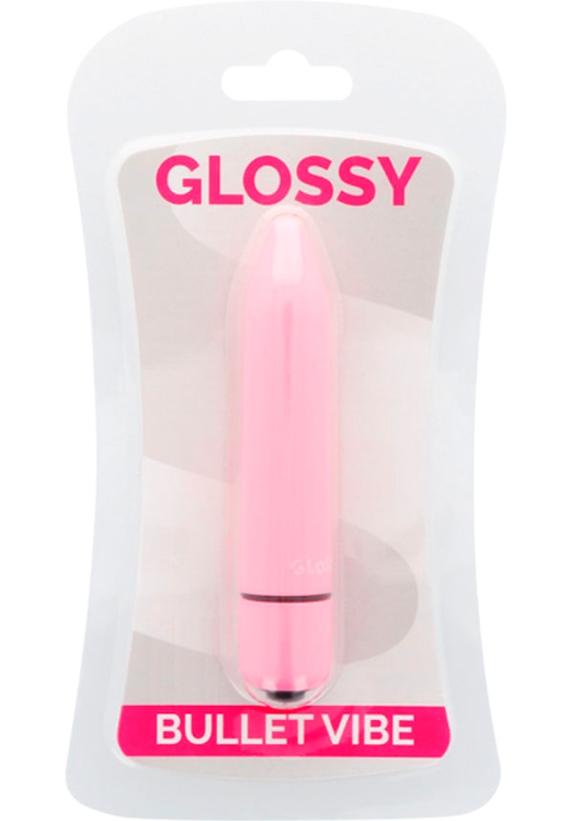 Μίνι δονητής από abs σε ροζ χρώμα, μήκους 8,7 εκ. και μέγιστης διαμέτρου 1,8 εκ.