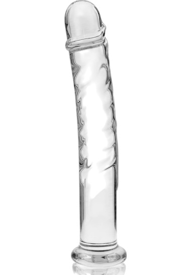 Dildo Nebula Series By Ibiza Model 16 Borosilicate Glass Clear 18,5 cm Γυάλινο γυάλινο dildo σε διάφανο χρώμα, μήκους 18,5 εκ. και μέγιστης διαμέτρου 3 εκ.