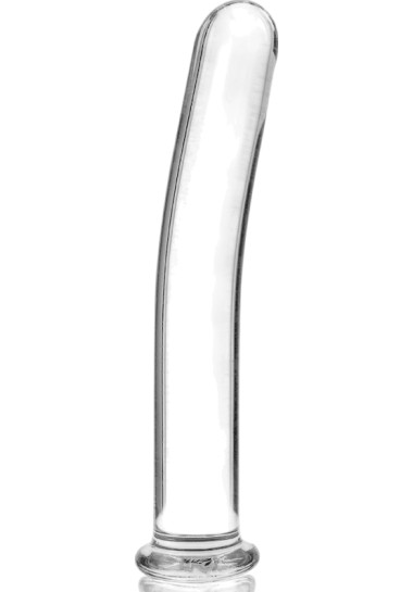 Dildo Nebula Series By Ibiza Model 9 Borosilicate Glass Clear 15,5 cm Γυάλινο γυάλινο dildo σε διάφανο χρώμα, μήκους 15,5 εκ. και μέγιστης διαμέτρου 3 εκ.