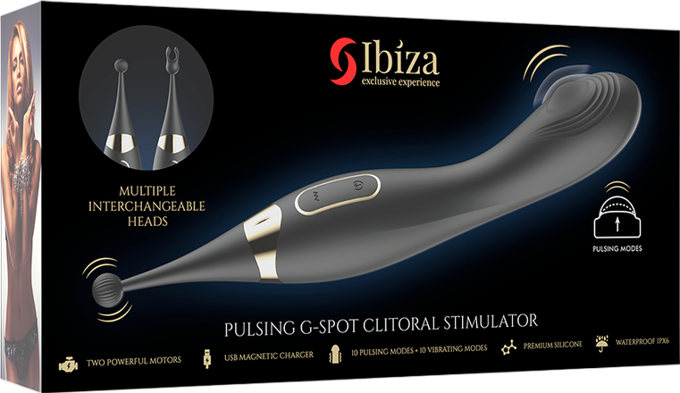 Δονητής σημείου g από σιλικόνη σε μαύρο χρώμα