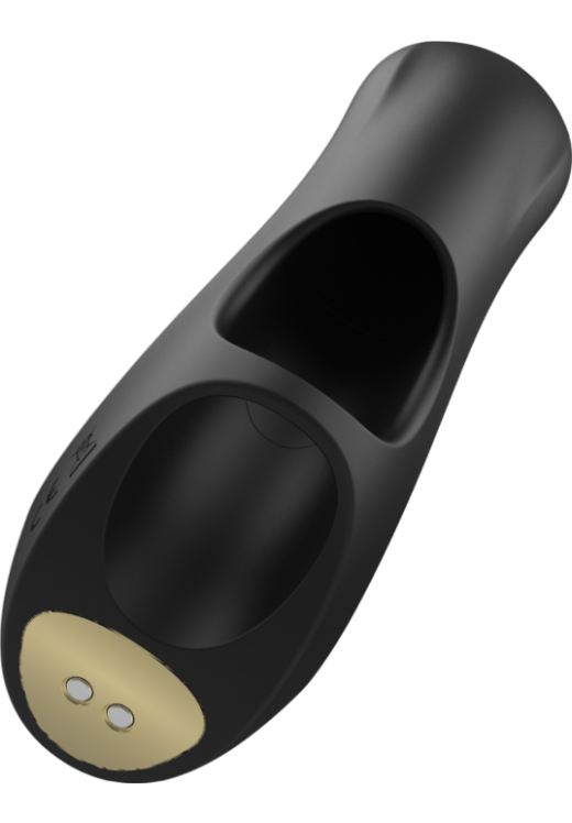 Δονητής σημείου g από σιλικόνη σε μαύρο χρώμα, μήκους 12 εκ. και μέγιστης διαμέτρου 3,5 εκ.