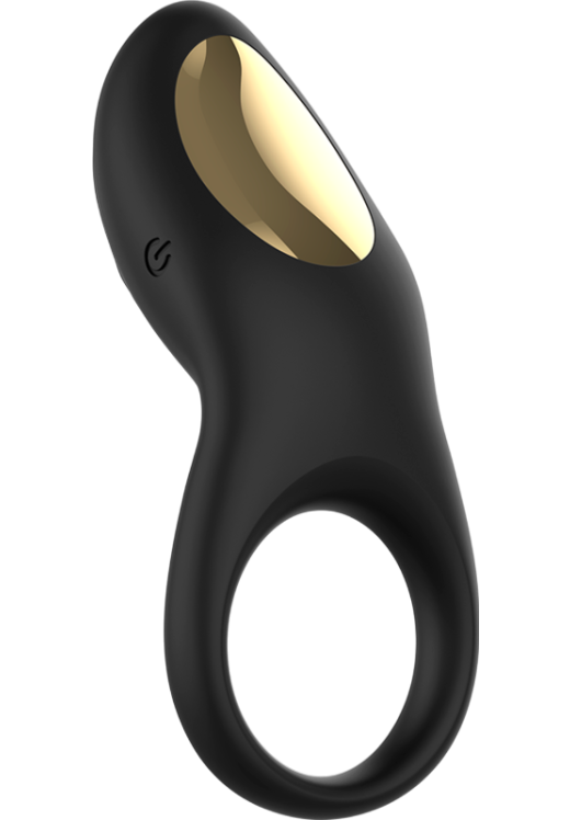 Δονούμενο δαχτυλίδι από σιλικόνη σε μαύρο χρώμα, μέγιστης διαμέτρου 3 εκ. με τηλεχειριζόμενο χειρισμό