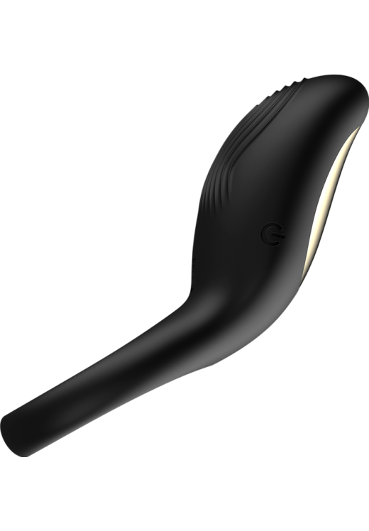 Δονούμενο δαχτυλίδι από σιλικόνη σε μαύρο χρώμα, μέγιστης διαμέτρου 3 εκ. με τηλεχειριζόμενο χειρισμό