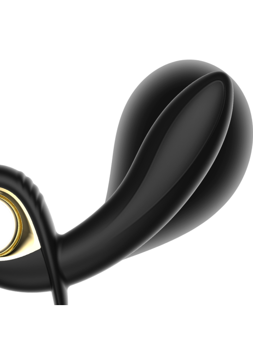 Δονητής σημείου g από σιλικόνη σε μαύρο χρώμα, μήκους 16,5 εκ. και μέγιστης διαμέτρου 3,5 εκ. - 5 εκ.