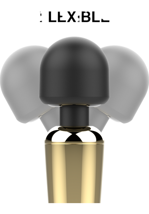 Δονητής μασάζ από σιλικόνη σε χρυσαφί χρώμα