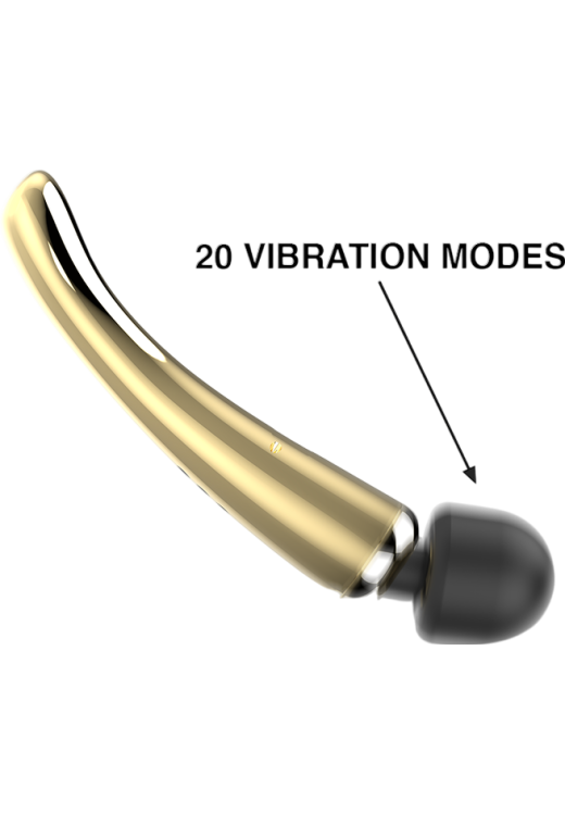 Δονητής μασάζ από σιλικόνη σε χρυσαφί χρώμα