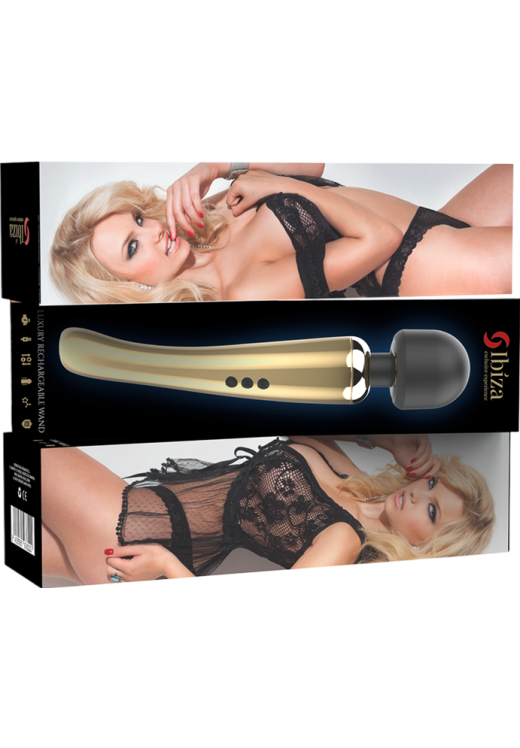 Δονητής μασάζ από σιλικόνη σε χρυσαφί χρώμα