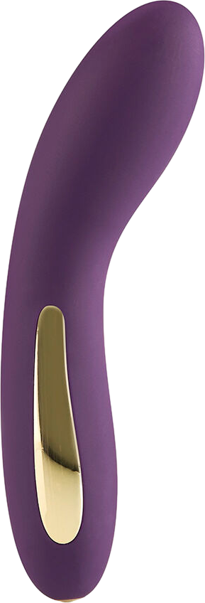 Δονητής σημείου g από σιλικόνη σε μοβ χρώμα, μήκους 17 εκ. και μέγιστης διαμέτρου 3,5 εκ.