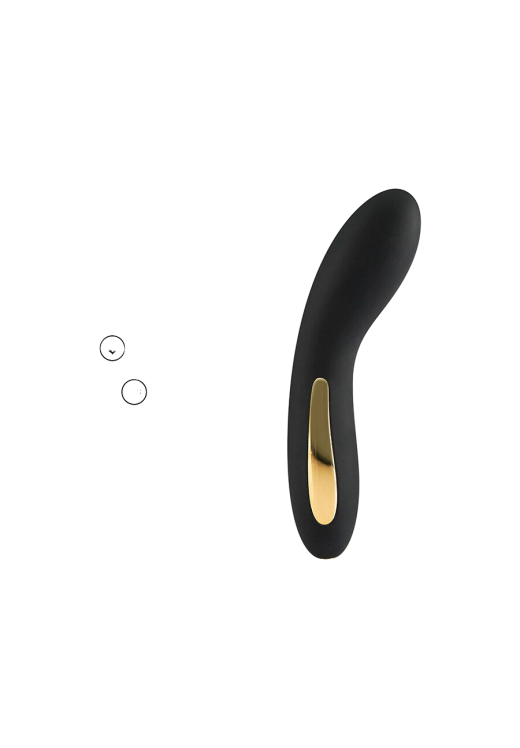 Δονητής σημείου g από σιλικόνη σε μαύρο χρώμα, μήκους 17 εκ. και μέγιστης διαμέτρου 3,5 εκ.