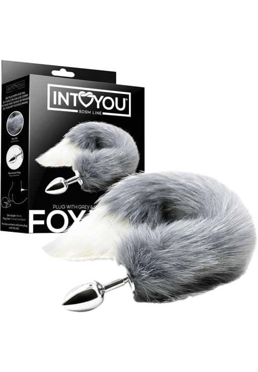 Σφήνα με ουρά από αλουμινίο σε λευκό χρώμα, μήκους 48 εκ. και μέγιστης διαμέτρου 2,5 εκ.