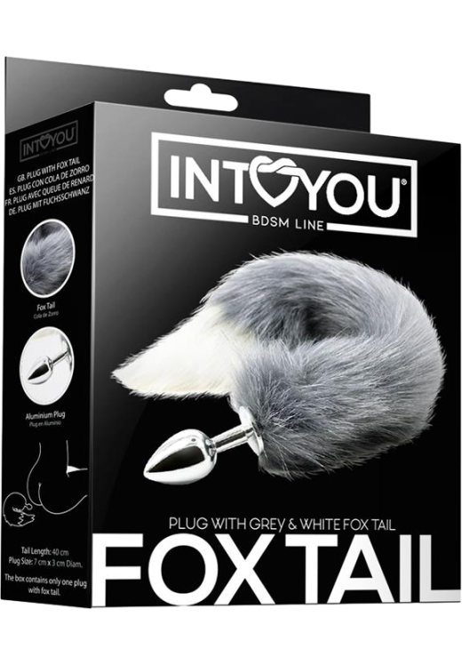 Σφήνα με ουρά από αλουμινίο σε λευκό χρώμα, μήκους 48 εκ. και μέγιστης διαμέτρου 2,5 εκ.