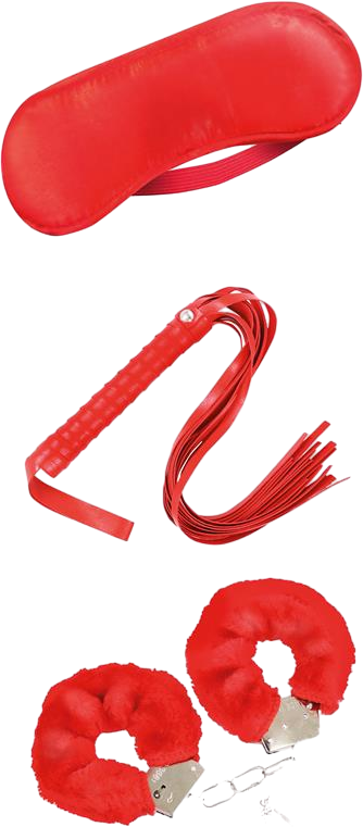Bondage Σετ Beginners Set 3 Pieces Red