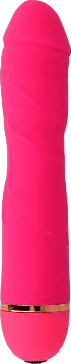 Ρεαλιστικός δονητής από σιλικόνη σε ροζ χρώμα, μήκους 18 εκ. και μέγιστης διαμέτρου 3,5 εκ.