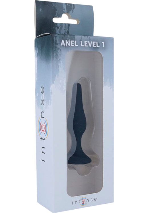 Πρωκτική σφήνα από σιλικόνη σε μαύρο χρώμα, μήκους 10,5 εκ. και μέγιστης διαμέτρου 2,3 εκ.