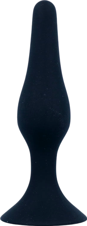 Πρωκτική σφήνα από σιλικόνη σε μαύρο χρώμα, μήκους 11,5 εκ. και μέγιστης διαμέτρου 2,3 εκ.