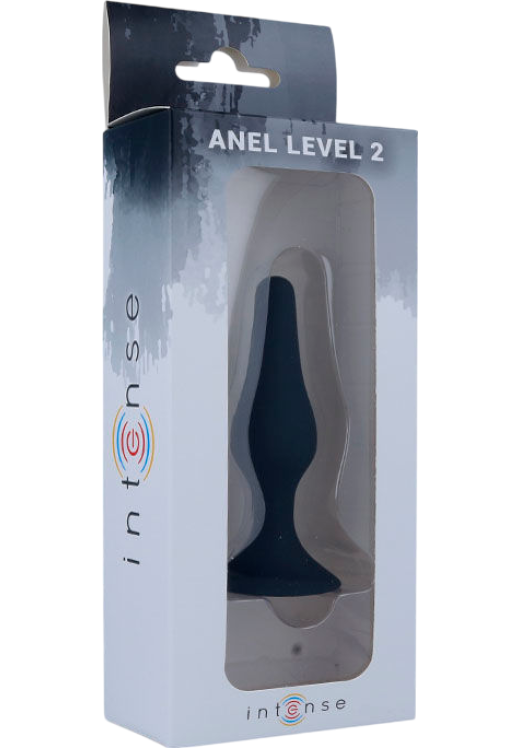 Πρωκτική σφήνα από σιλικόνη σε μαύρο χρώμα, μήκους 11,5 εκ. και μέγιστης διαμέτρου 2,3 εκ.