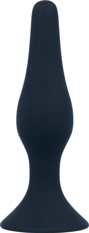 Πρωκτική σφήνα από σιλικόνη σε μαύρο χρώμα, μήκους 12,5 εκ. και μέγιστης διαμέτρου 2,8 εκ.