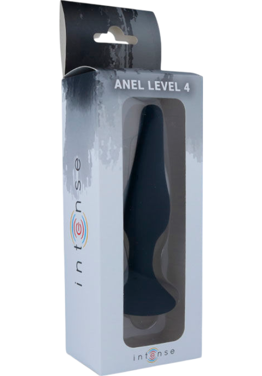 Πρωκτική σφήνα από σιλικόνη σε μαύρο χρώμα, μήκους 15,5 εκ. και μέγιστης διαμέτρου 3,5 εκ.