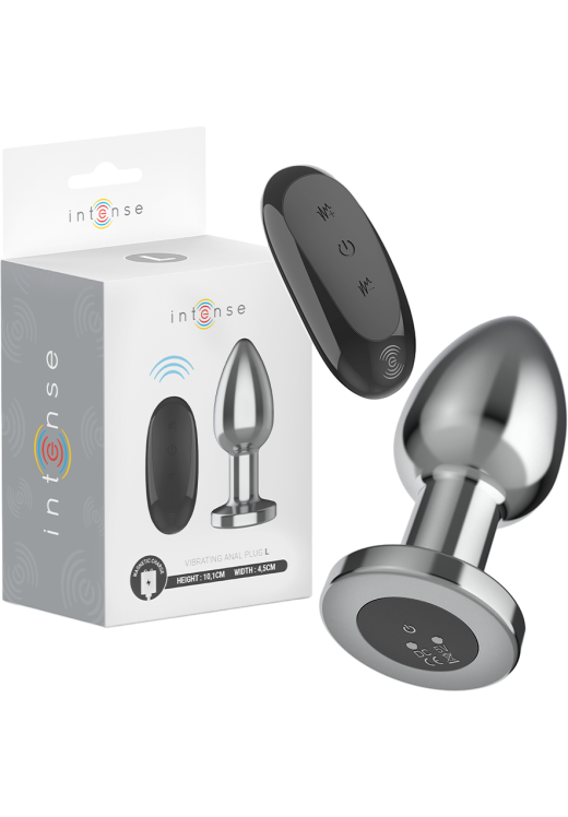 Δονούμενη σφήνα από αλουμίνιο σε ασημί χρώμα, μήκους 10,1 εκ. και μέγιστης διαμέτρου 4 εκ. με τηλεχειριζόμενο χειρισμό