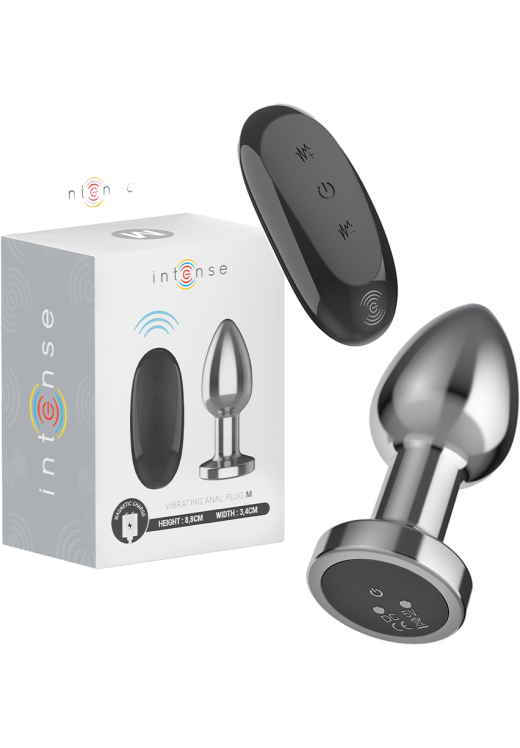 Δονούμενη σφήνα από αλουμίνιο σε ασημί χρώμα, μήκους 8,8 εκ. και μέγιστης διαμέτρου 3,4 εκ. με τηλεχειριζόμενο χειρισμό