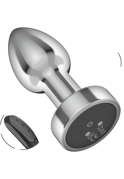 Δονούμενη σφήνα από αλουμίνιο σε ασημί χρώμα, μήκους 7,4 εκ. και μέγιστης διαμέτρου 2,75 εκ. με τηλεχειριζόμενο χειρισμό