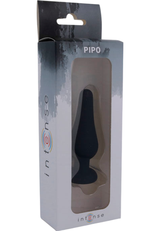 Πρωκτική σφήνα από σιλικόνη σε μαύρο χρώμα, μήκους 11,5 εκ. και μέγιστης διαμέτρου 3,8 εκ.