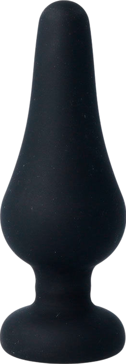 Πρωκτική σφήνα από σιλικόνη σε μαύρο χρώμα, μήκους 13,5 εκ. και μέγιστης διαμέτρου 5,5 εκ.