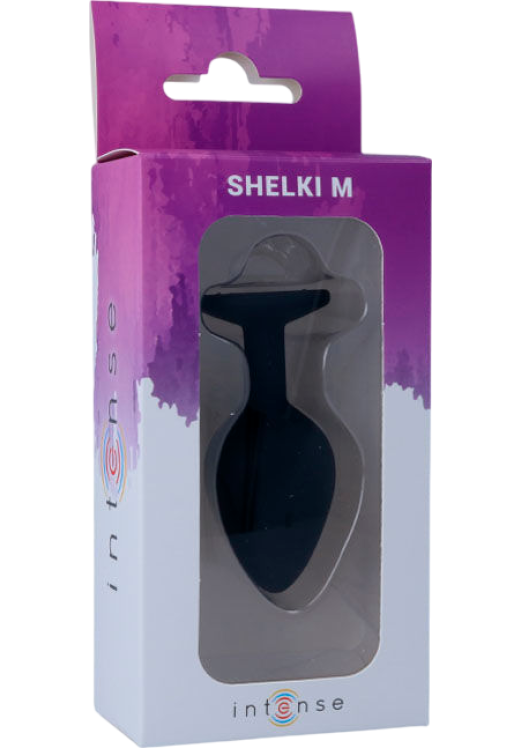 Σφήνα με κόσμημα από σιλικόνη σε ροζ χρώμα, μήκους 8 εκ. και μέγιστης διαμέτρου 3,5 εκ.