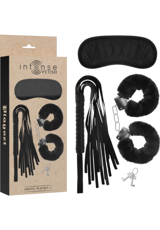 Bondage σετ σε μαύρο χρώμα