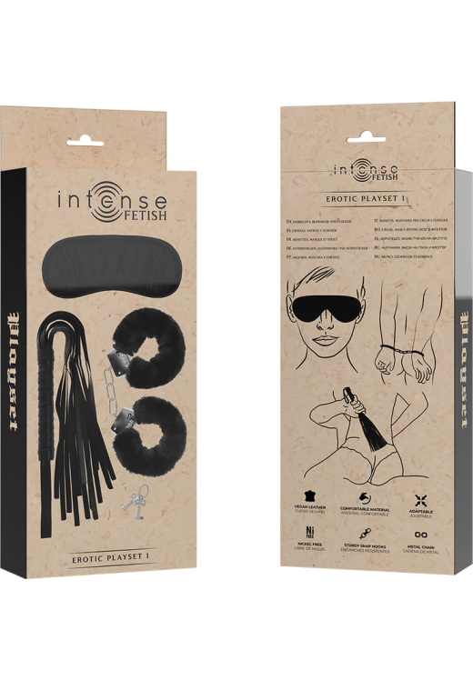 Bondage σετ σε μαύρο χρώμα