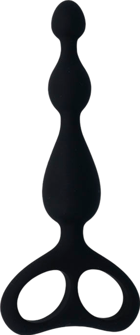 Πρωκτικές μπίλιες από pvc σε μοβ χρώμα, μήκους 17,5 εκ. και μέγιστης διαμέτρου 3,3 εκ.