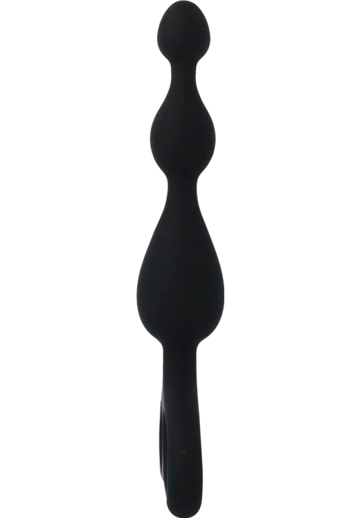 Πρωκτικές μπίλιες από pvc σε μοβ χρώμα, μήκους 17,5 εκ. και μέγιστης διαμέτρου 3,3 εκ.