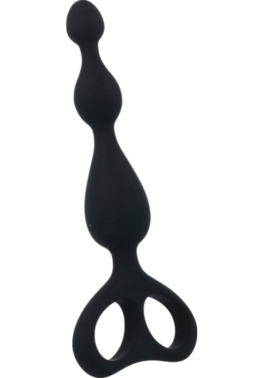 Πρωκτικές μπίλιες από pvc σε μοβ χρώμα, μήκους 17,5 εκ. και μέγιστης διαμέτρου 3,3 εκ.