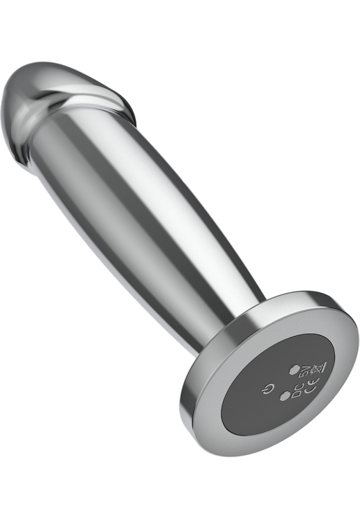 Δονούμενη σφήνα από αλουμίνιο σε ασημί χρώμα, μήκους 11,8 εκ. και μέγιστης διαμέτρου 3,5 εκ. με τηλεχειριζόμενο χειρισμό