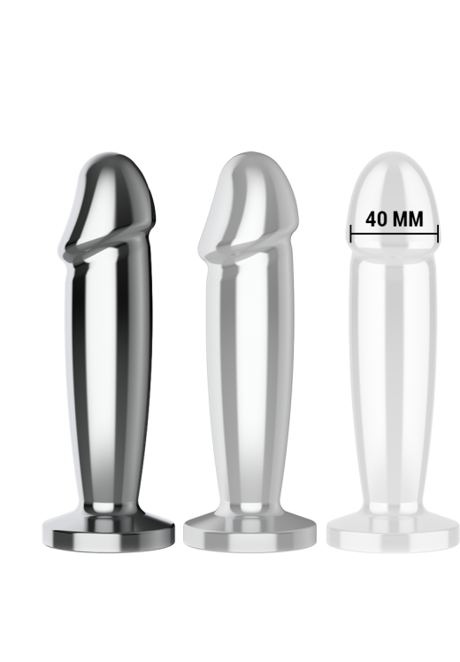 Δονούμενη σφήνα από αλουμίνιο σε ασημί χρώμα, μήκους 11,8 εκ. και μέγιστης διαμέτρου 3,5 εκ. με τηλεχειριζόμενο χειρισμό