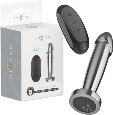 Δονούμενη σφήνα από αλουμίνιο σε ασημί χρώμα, μήκους 10 εκ. και μέγιστης διαμέτρου 3,5 εκ με τηλεχειριζόμενο χειρισμό