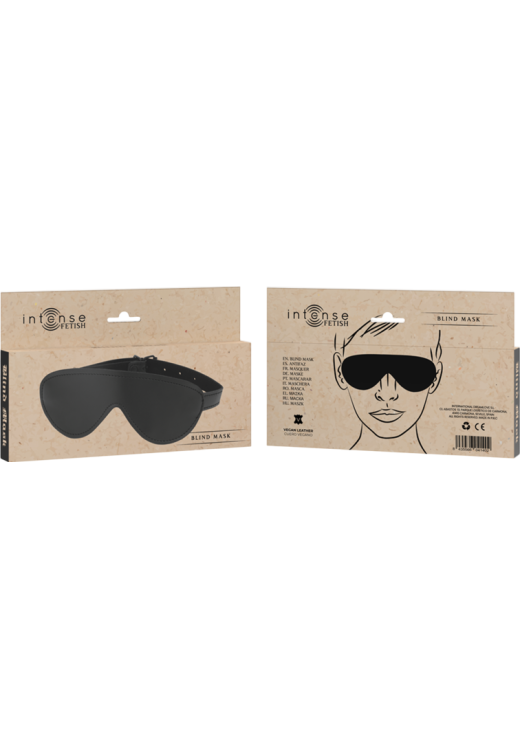 Κλειστή μάσκα από δερματίνη