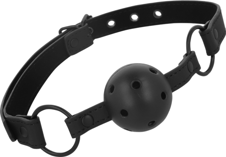 Φίμωτρο από δερματίνη σε μαύρο χρώμα