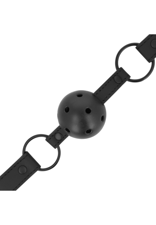 Φίμωτρο από δερματίνη σε μαύρο χρώμα