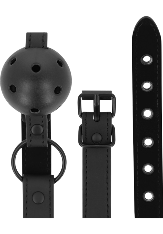 Φίμωτρο από δερματίνη σε μαύρο χρώμα