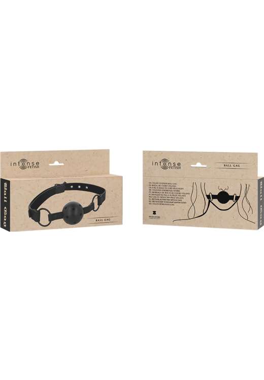 Φίμωτρο από δερματίνη σε μαύρο χρώμα