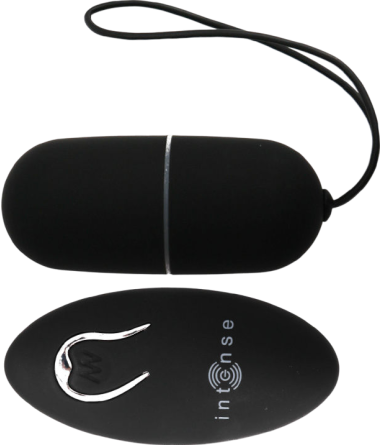 Δονούμενο αυγό από σιλικόνη σε μαύρο χρώμα, μήκους 7,9 εκ. και μέγιστης διαμέτρου 3,2 εκ. με τηλεχειριζόμενο χειρισμό