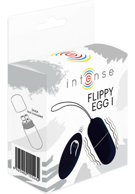 Δονούμενο αυγό από σιλικόνη σε μαύρο χρώμα, μήκους 7,9 εκ. και μέγιστης διαμέτρου 3,2 εκ. με τηλεχειριζόμενο χειρισμό