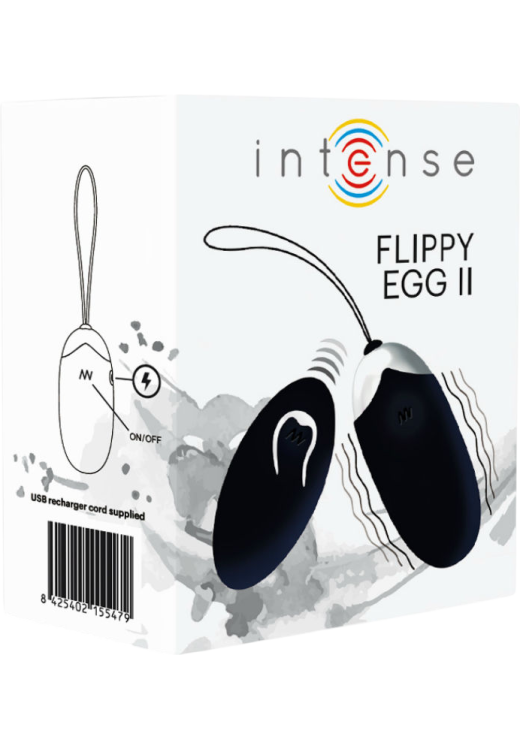 Δονούμενο αυγό από σιλικόνη σε μαύρο χρώμα, μήκους 7 εκ. και μέγιστης διαμέτρου 2,8 εκ. με τηλεχειριζόμενο χειρισμό