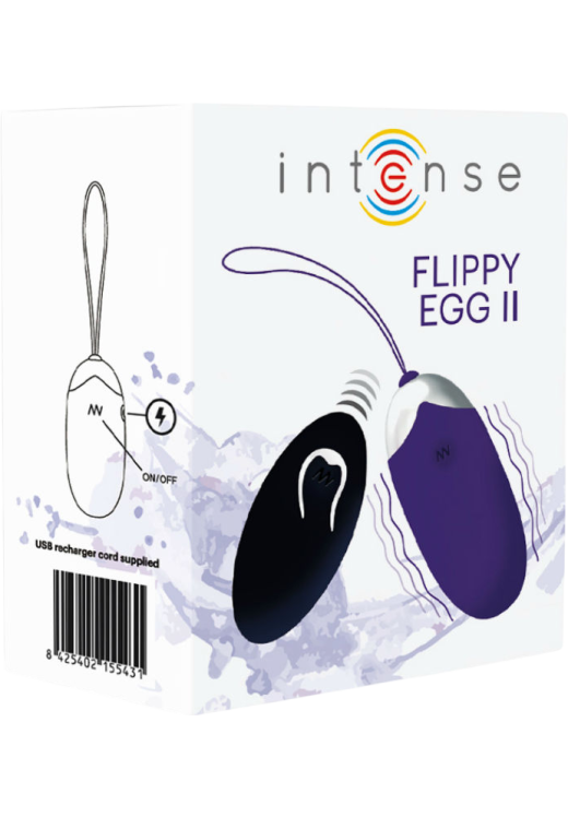 Δονούμενο αυγό από σιλικόνη σε μοβ χρώμα, μήκους 7 εκ. και μέγιστης διαμέτρου 2,8 εκ. με τηλεχειριζόμενο χειρισμό