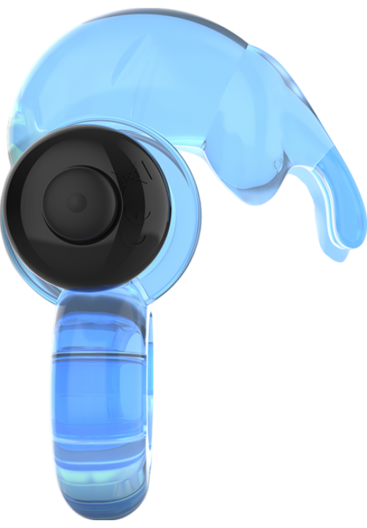 Δονούμενο δαχτυλίδι από abs σε μπλέ χρώμα με ενσύρματο κοντρόλ